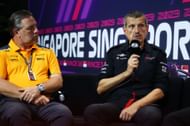 Zak Brown with Guenther at the F1 Singapore Grand Prix - Source: Getty